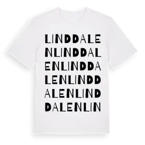 Linddalen ordlek t-shirt – ekologisk bomull t-shirt från Pinshirt
