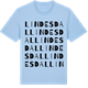 Blue Soul t-shirt med Lindesdal ordlek t-shirt