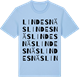 Blue Soul t-shirt med Lindesnäs ordlek t-shirt