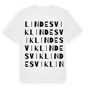 Lindesvik ordlek t-shirt – ekologisk bomull t-shirt från Pinshirt