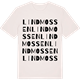 Vintage White t-shirt med Lindmossen ordlek t-shirt