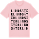 Pink Cotton t-shirt med Lindsäter ordlek t-shirt