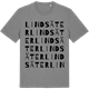 Mid Heather Gray t-shirt med Lindsäter ordlek t-shirt