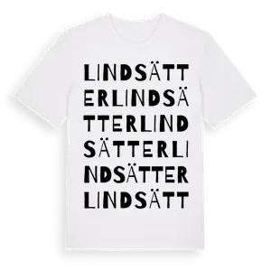Lindsätter ordlek t-shirt – ekologisk bomull t-shirt från Pinshirt