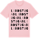 Pink Cotton t-shirt med Lindstugan ordlek t-shirt