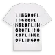 Lingrop ordlek t-shirt