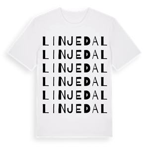 Linjedal ordlek t-shirt – ekologisk bomull t-shirt från Pinshirt