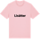 Pink Cotton t-shirt med Lisätter fetstil t-shirt