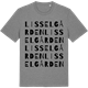 Mid Heather Gray t-shirt med Lisselgården ordlek t-shirt