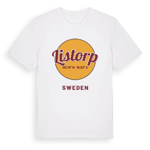 Listorp cirkel t-shirt – ekologisk bomull t-shirt från Pinshirt
