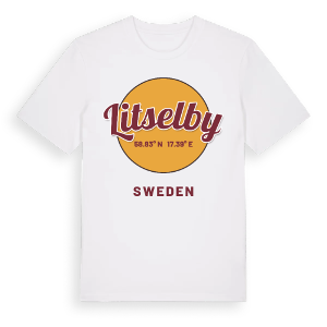 Litselby cirkel t-shirt – ekologisk bomull t-shirt från Pinshirt