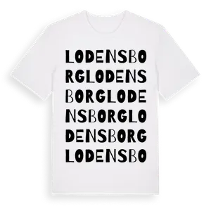 Lodensborg ordlek t-shirt – ekologisk bomull t-shirt från Pinshirt