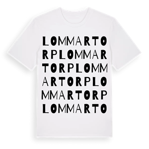 Lommartorp ordlek t-shirt – ekologisk bomull t-shirt från Pinshirt