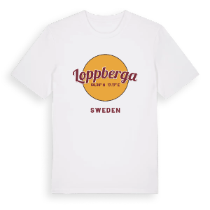 Loppberga cirkel t-shirt – ekologisk bomull t-shirt från Pinshirt