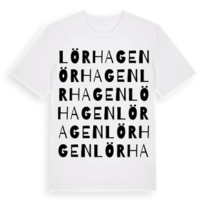 Lörhagen ordlek t-shirt – ekologisk bomull t-shirt från Pinshirt