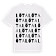 White t-shirt med Löta ordlek t-shirt