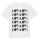 White t-shirt med Löta ordlek t-shirt