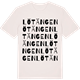 Vintage White t-shirt med Lötängen ordlek t-shirt