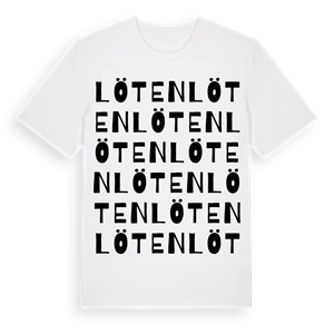 Löten ordlek t-shirt – ekologisk bomull t-shirt från Pinshirt