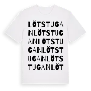 Lötstugan ordlek t-shirt – ekologisk bomull t-shirt från Pinshirt