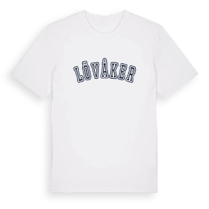 Lövåker college t-shirt – ekologisk bomull t-shirt från Pinshirt