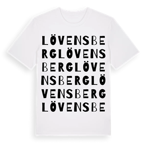 Lövensberg ordlek t-shirt – ekologisk bomull t-shirt från Pinshirt