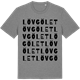 Mid Heather Gray t-shirt med Lövgölet ordlek t-shirt