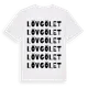 White t-shirt med Lövgölet ordlek t-shirt