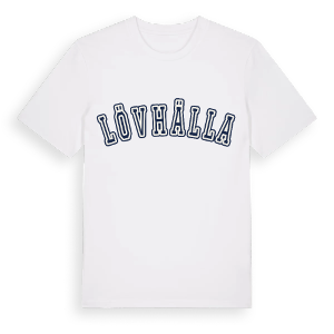 Lövhälla college t-shirt – ekologisk bomull t-shirt från Pinshirt