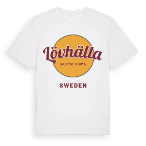 Lövhälla cirkel t-shirt – ekologisk bomull t-shirt från Pinshirt