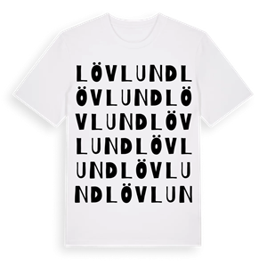 Lövlund ordlek t-shirt – ekologisk bomull t-shirt från Pinshirt