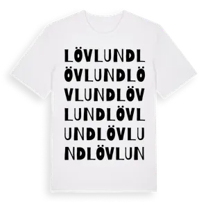 Lövlund ordlek t-shirt – ekologisk bomull t-shirt från Pinshirt