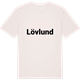 Vintage White t-shirt med Lövlund fetstil t-shirt