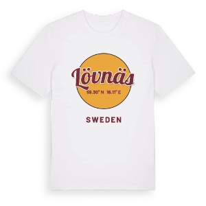 Lövnäs cirkel t-shirt – ekologisk bomull t-shirt från Pinshirt