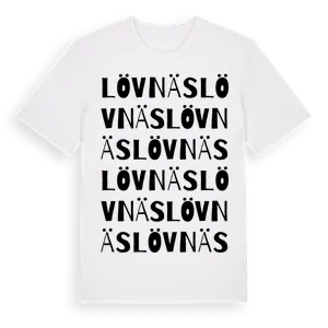 Lövnäs ordlek t-shirt – ekologisk bomull t-shirt från Pinshirt