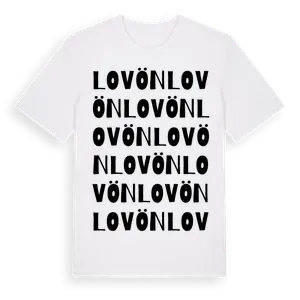 Lovön ordlek t-shirt – ekologisk bomull t-shirt från Pinshirt