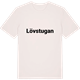 Vintage White t-shirt med Lövstugan fetstil t-shirt