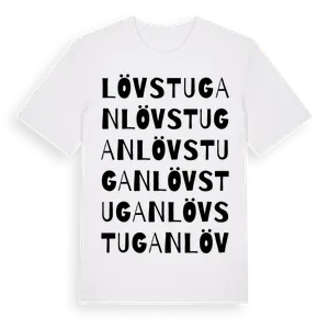 Lövstugan ordlek t-shirt – ekologisk bomull t-shirt från Pinshirt