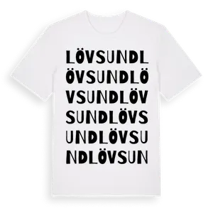 Lövsund ordlek t-shirt – ekologisk bomull t-shirt från Pinshirt