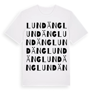 Lundäng ordlek t-shirt – ekologisk bomull t-shirt från Pinshirt
