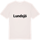 Vintage White t-shirt med Lundsjö fetstil t-shirt