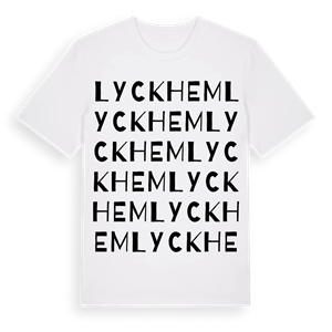 Lyckhem ordlek t-shirt – ekologisk bomull t-shirt från Pinshirt