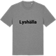 Mid Heather Gray t-shirt med Lyshälla fetstil t-shirt
