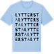 Blue Soul t-shirt med Lyttersta ordlek t-shirt