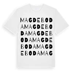 Magdeboda ordlek t-shirt – ekologisk bomull t-shirt från Pinshirt