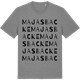Mid Heather Gray t-shirt med Majas backe ordlek t-shirt
