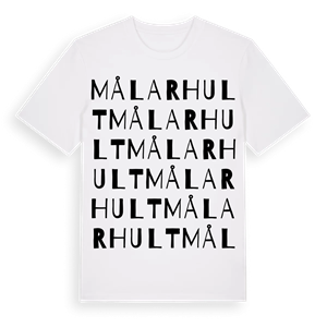 Målarhult ordlek t-shirt – ekologisk bomull t-shirt från Pinshirt