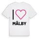 Jag älskar Mälby t-shirt stort tryck