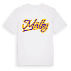 Mälby baseball t-shirt – ekologisk bomull t-shirt från Pinshirt