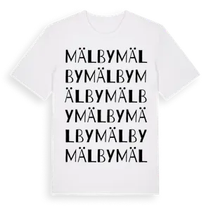 Mälby ordlek t-shirt – ekologisk bomull t-shirt från Pinshirt